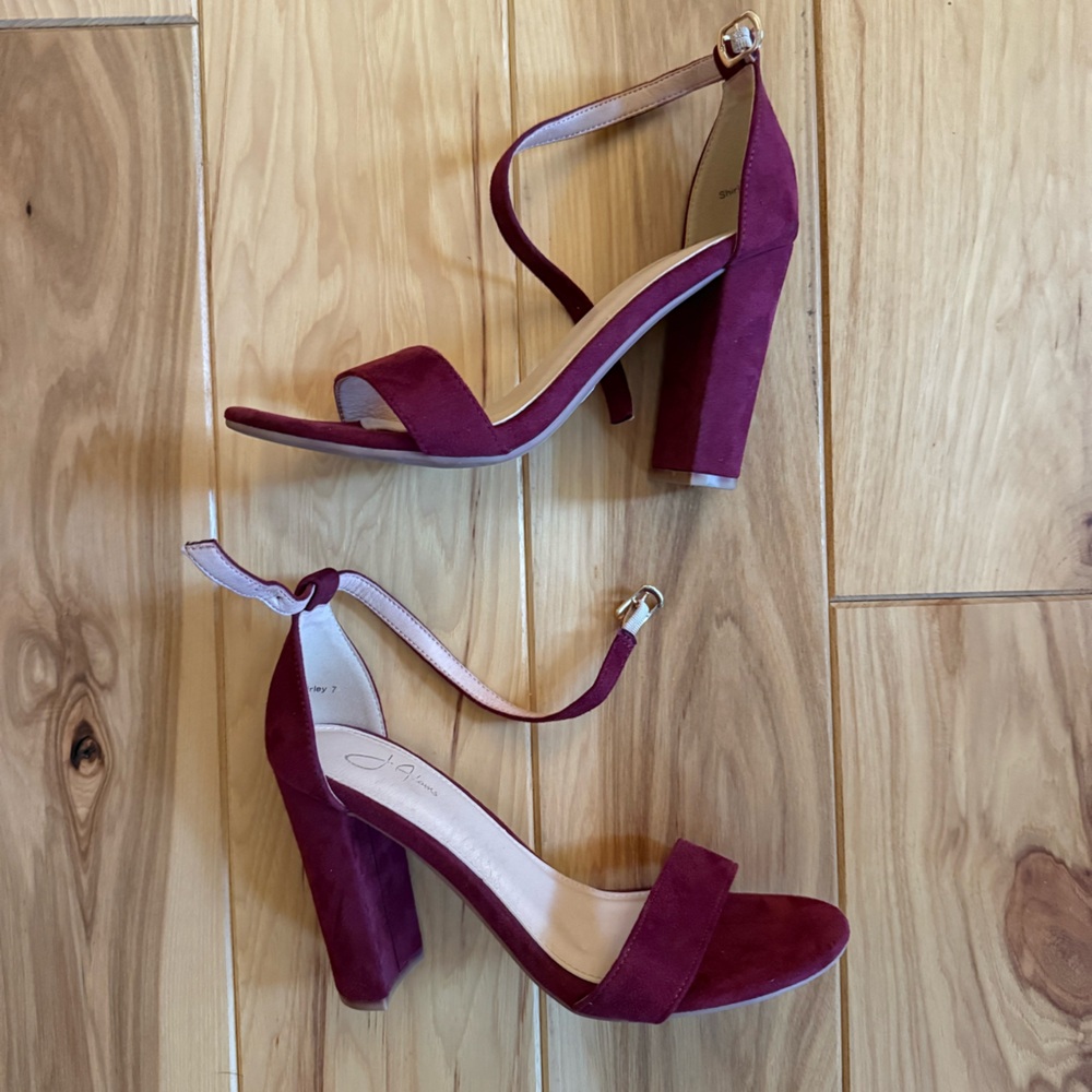 j. adams burgundy heels